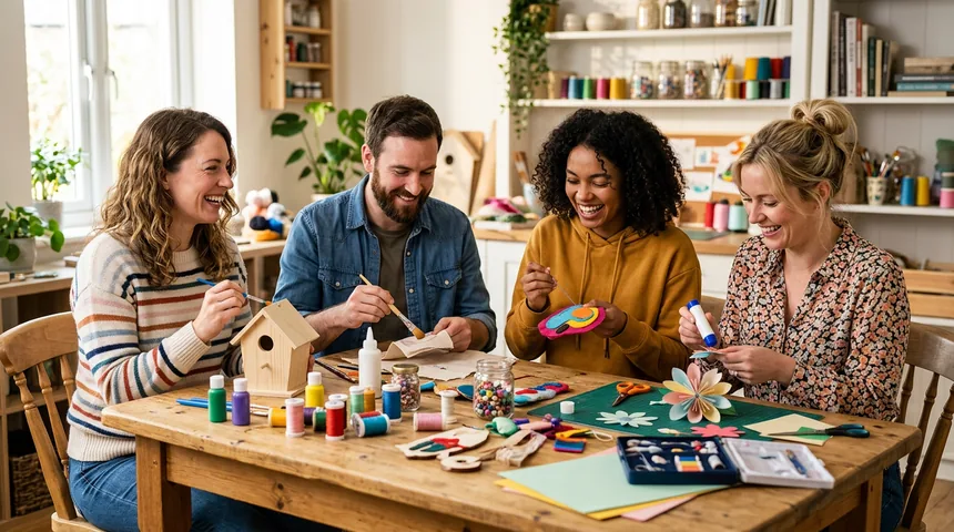 People gathering over a shared hobby