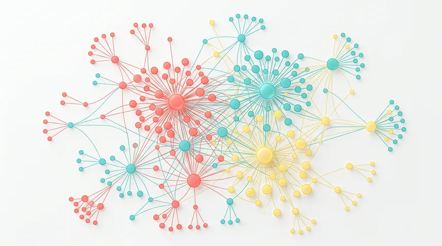 Social network mapping concept and connections